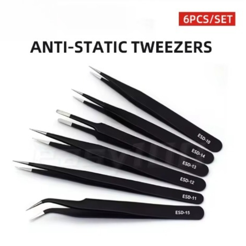 Electronics Repair Tool Kit - Juego de 6 Pinzas de Precisión