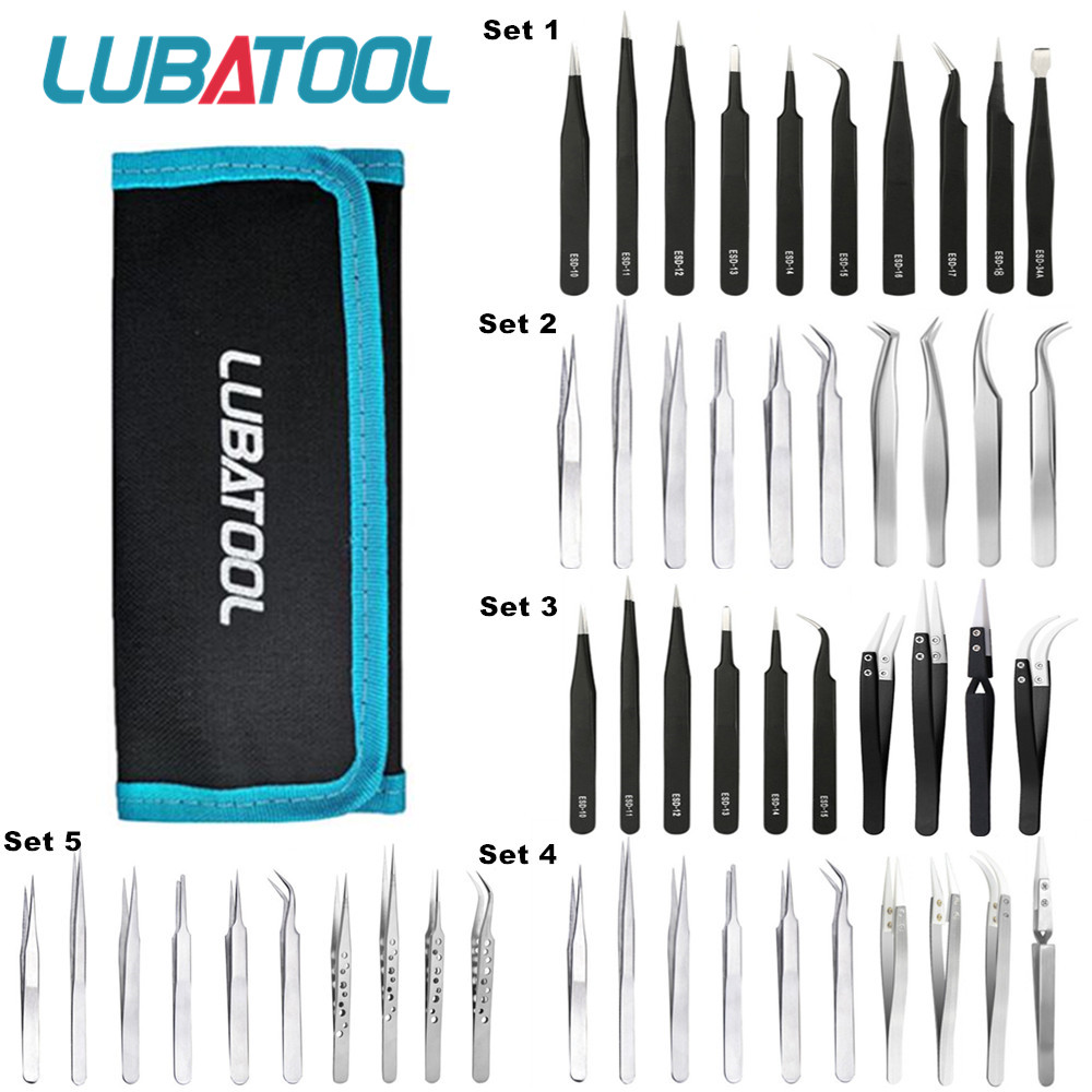 Electronics Repair Tool Kit - Juego de pinzas de 10 Uds.,