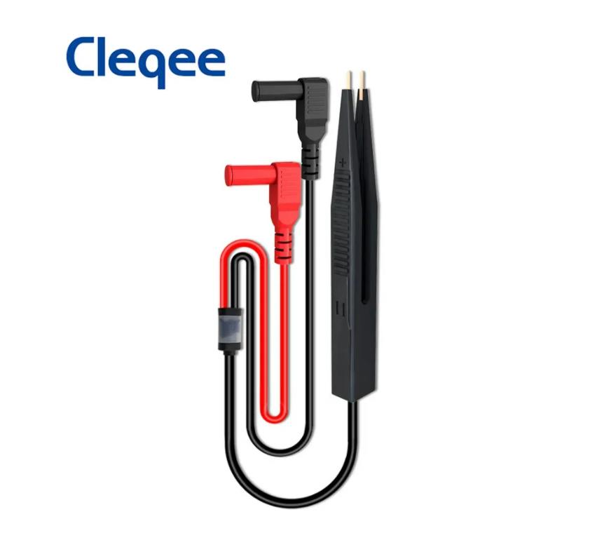 Smd Tweezer Set - Cleqee-multímetro de componentes de Chip P1510