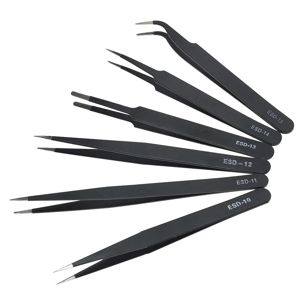 Electronics Repair Tool Kit - Galacok Juego de 6 Pinzas de