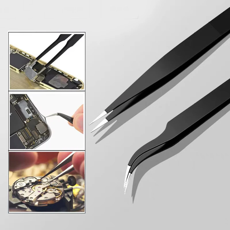 Electronics Repair Tool Kit - 2 unids/lote juego de pinzas de