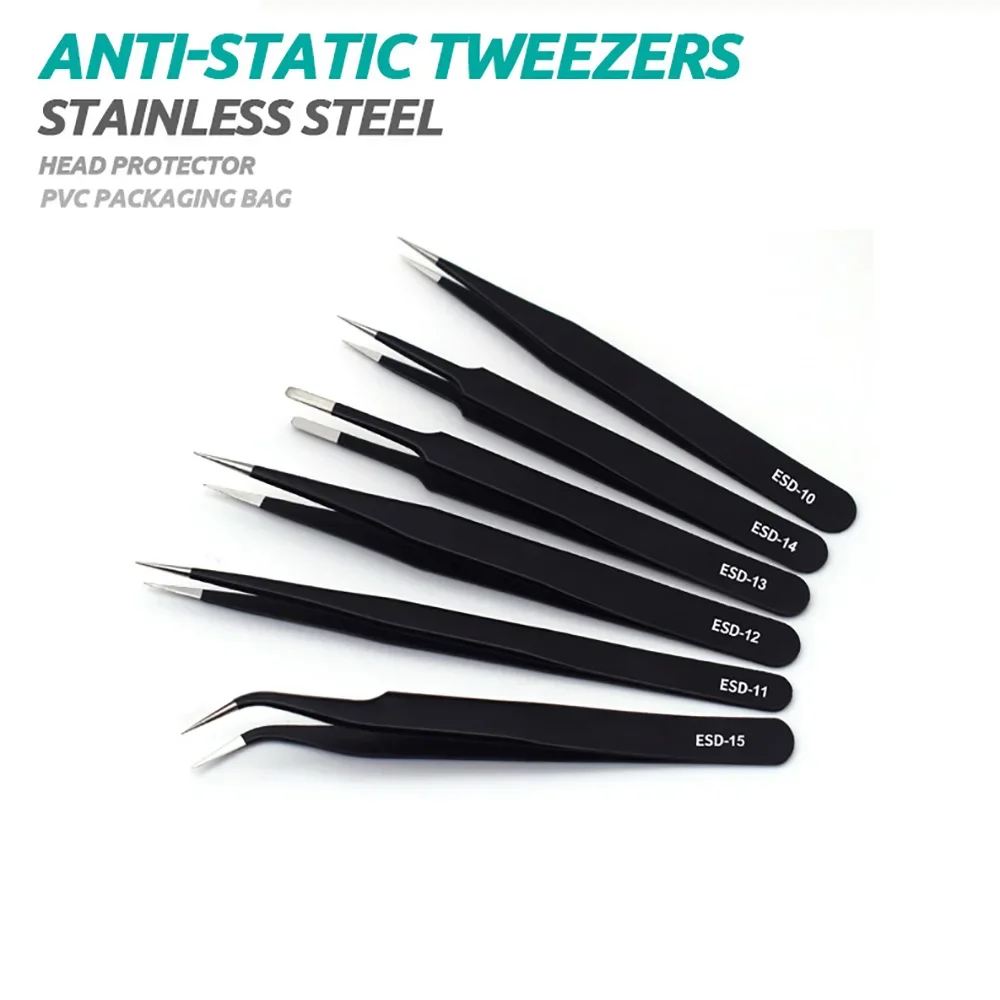 Juego de 6 Pinzas de Precisión - Electronics Repair Tool Kit reseña y precio