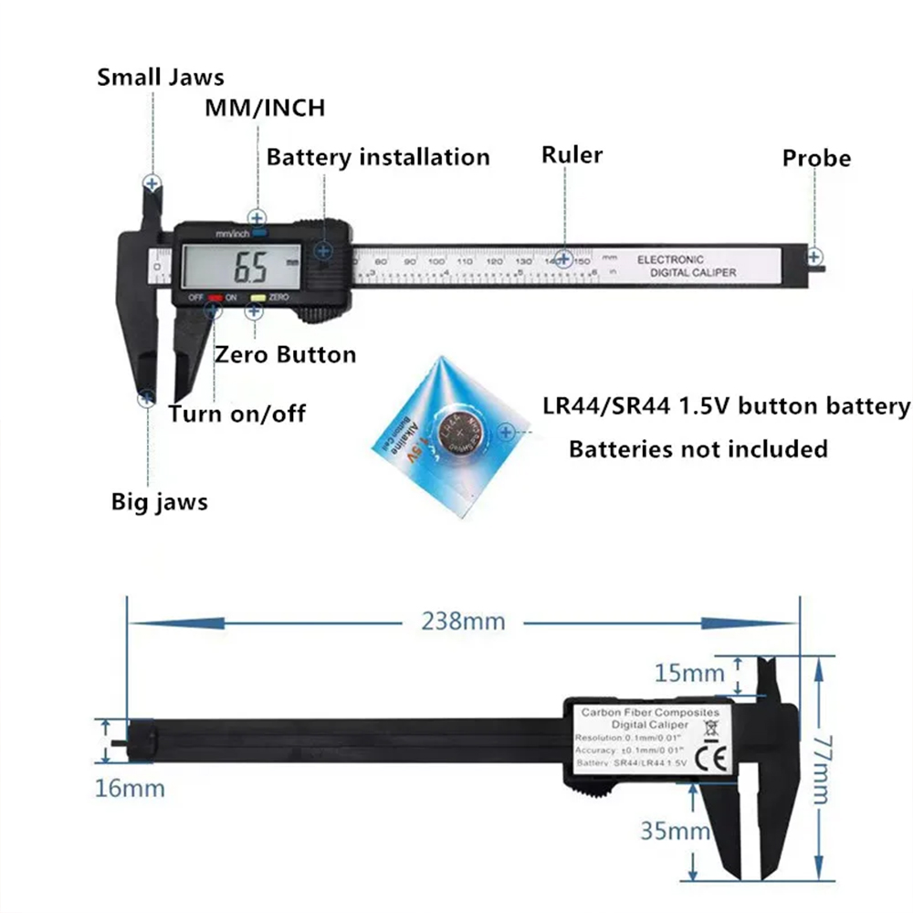 Calibrador Digital electrónico - Electronics Repair Tool Kit reseña y precio