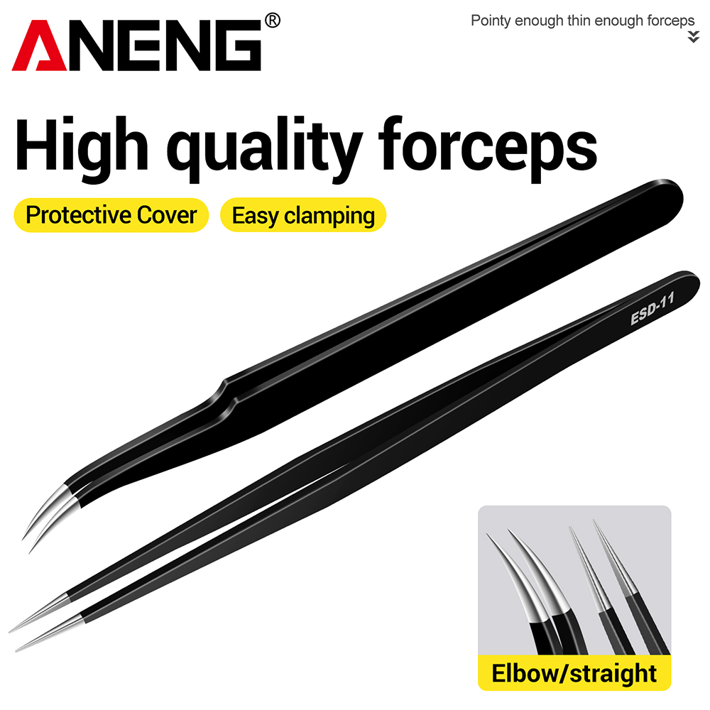 Pinzas de acero inoxidable ANE - Smd Tweezer Set reseña y precio